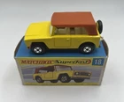 Vintage Matchbox Superfast 18 Field Car Yellow Orange Roof In Original Box