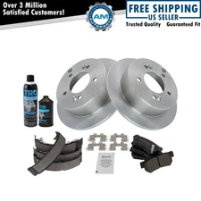 Rear Brake Pad & Rotor Kit Semi-Metallic Fits Hyundai Kia