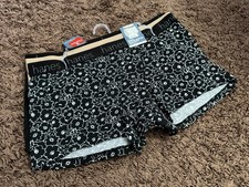 NWT Hanes Women  s 3 Pack Cotton Stretch Boxer Briefs 2XL Black Brown Floral