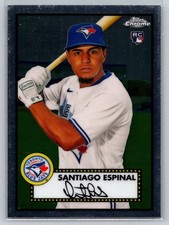 2021 Topps Chrome Platinum Anniversary Santiago Espinal #96 (RC)