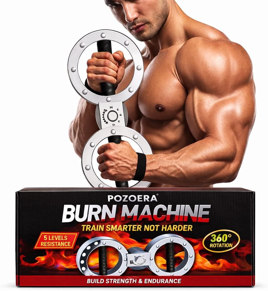 Burn Machine - Spinning Rotator Burn Machine with 12LB Adjustable Resistance,For