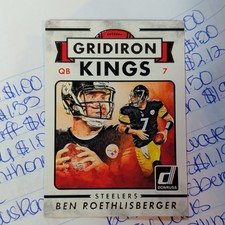 Panini 2015 Donruss Football Ben Roethlisberger #289 Gridiron Kings Steelers