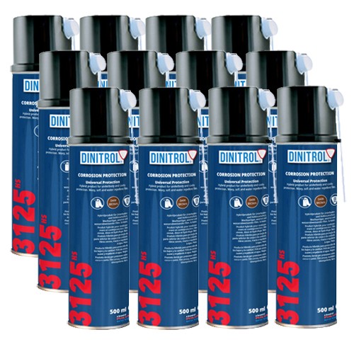 DINITROL 3125HS HIGH SOLIDS HOHLRAUMWACHS 12 x 500ml AEROSOL SPRAYDOSE - Bild 1 von 1