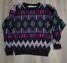 Gabrielle Pink/ Purple/ Green/ Black W/ Leather Geometric Girls Junior L 14-16 