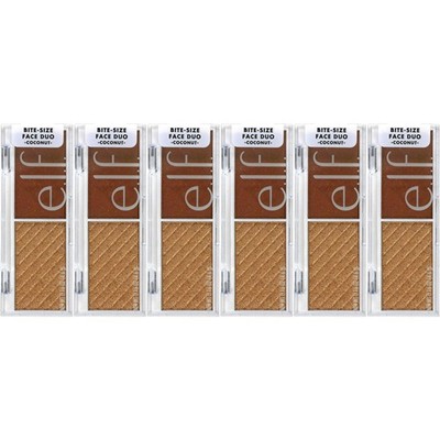 e.l.f. Bite Size Face Duo, Coconut. Pack of 6