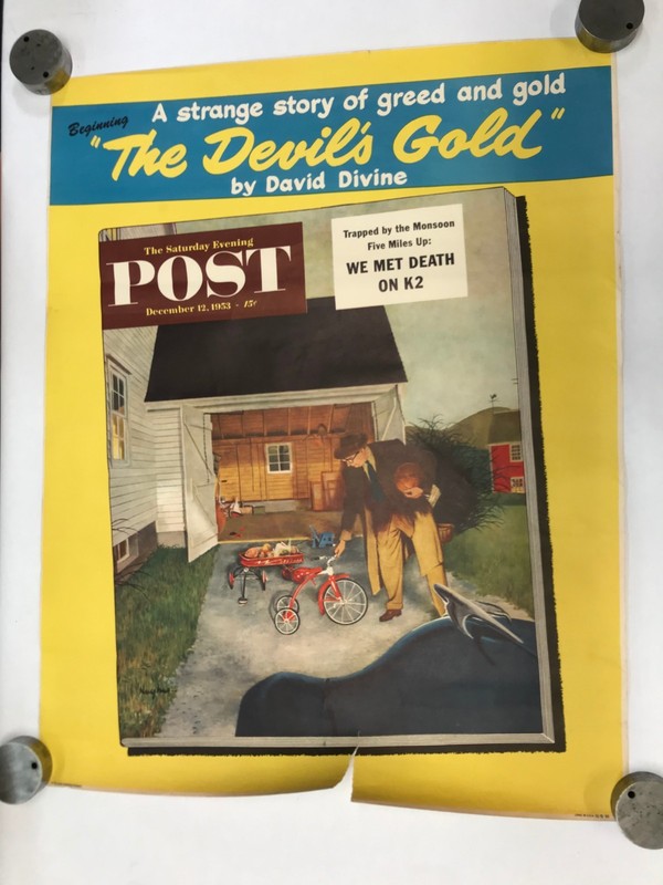 Saturday Evening Post (12/12/1953) Advertisement Vintage Poster