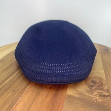 Kangol Men's Solid Breathable Tropic 507 Ventair Flat Cap Blue Medium NWT