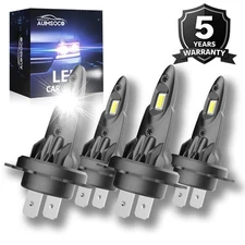 4x H7 10000K LED Headlight Kit High Low Beam Bulbs 3300000LM White Super Bright