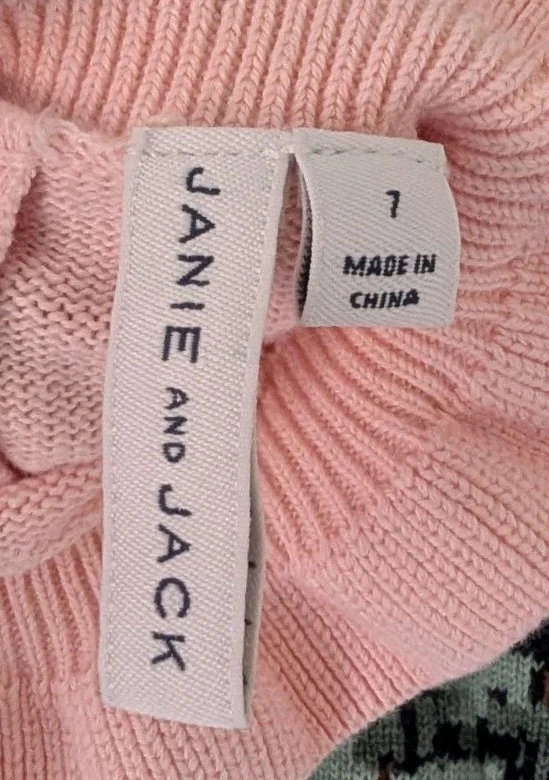 Suéter Caballo Ecuestre Janie and Jack Niñas Talla 7 Algodón Montar Volantes Rosa Foto 3 de 4