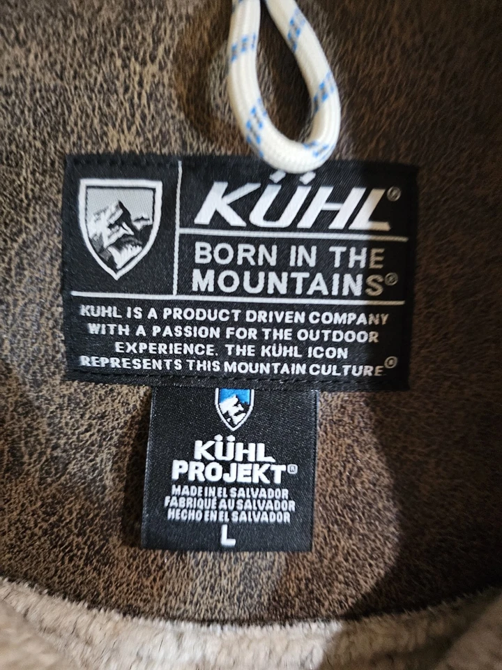 Chaleco para mujer Kuhl Dani Sherpa talla L marrón imitación cuero senderismo aire libre cremallera completa Foto 3 de 4