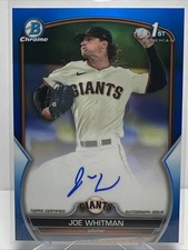 2023 Bowman Draft Chrome Prospect Blue Refractor JOE WHITMAN 014/150 1st Auto