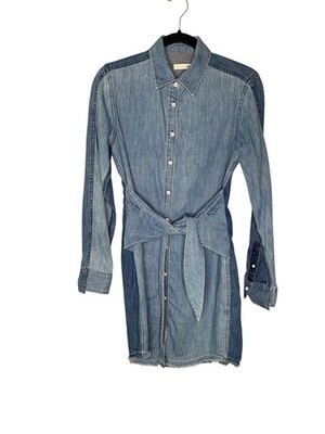 Rag & Bone indogo Denim Destroyed Sadie Dress Size small
