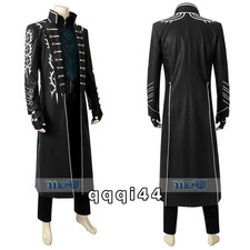 Devil May Cry Vergil Cosplay Windbreaker Suit Costume Full Accessory Uniform NEW