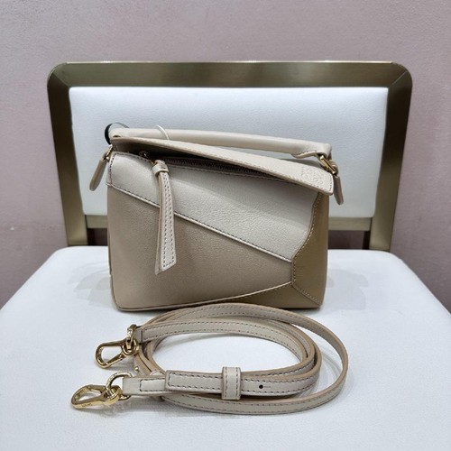 Loewe Puzzle Mini Color-Block Leather Geometric Crossbody - Excellent #9Z70R9