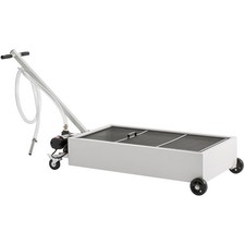 Uimoso 20-gallon Low-profile Oil Drain Pan With Electric Pump White Uimoso 20-gallon Low-profile Oil Drain Pan With Electric Pump White