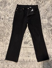 Vintage Levis 517 Bootcut Flared BLACK Denim Mens Jeans 33x 32