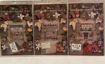 Just Nan Lady Scarlet s Journey Teil 1 - Teil 2 - & Teil 3 Kreuzstichkarte