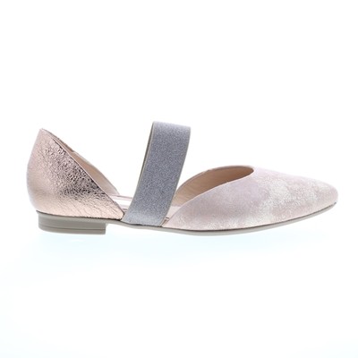 Gabor 8-1353-34 Womens Pink Leather Slip On Strap Flats Shoes 36