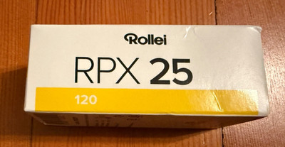 Rollei RPX 25 120 Black & White Negative Film ISO 25/15 Expired 11/2025