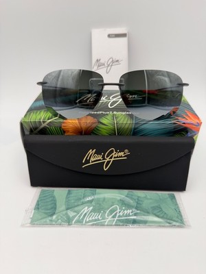 MAUI JIM Polarized Sunglasses MJ445 11M Hikina Matte Grey grey NIB 62 14