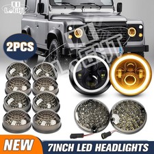 LED Light Upgrade Kit Full Smoked For Land Rover Defender 200/ 300Tdi 90 110 130