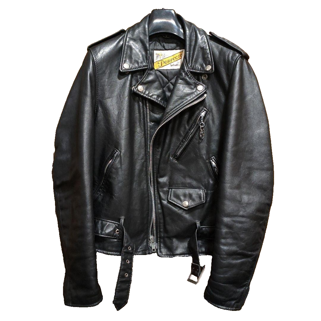 Schott Perfecto 118 double leather motorcycle jacket Black Men 36