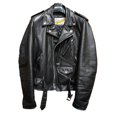 Schott Perfecto 118 double leather motorcycle jacket Black Men 36