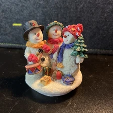 Snowman Christmas Candle Jar Topper Winter Holiday