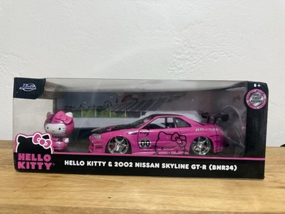 Jada Toys 1/24 2002 Nissan Skyline GT-R (BNR34) with Hello Kitty