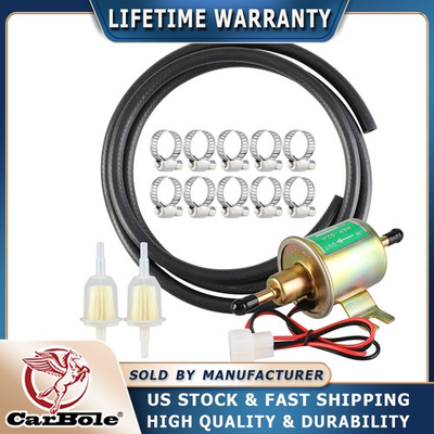 #ad 12V 3 6 PSI Gas Diesel Inline Transfer Goss Low Pressure Electric Fuel Pump $23.99