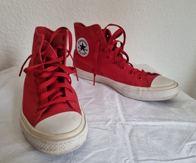 Herren converse all stars chuck Taylor II / 45 / rot / neuwertig