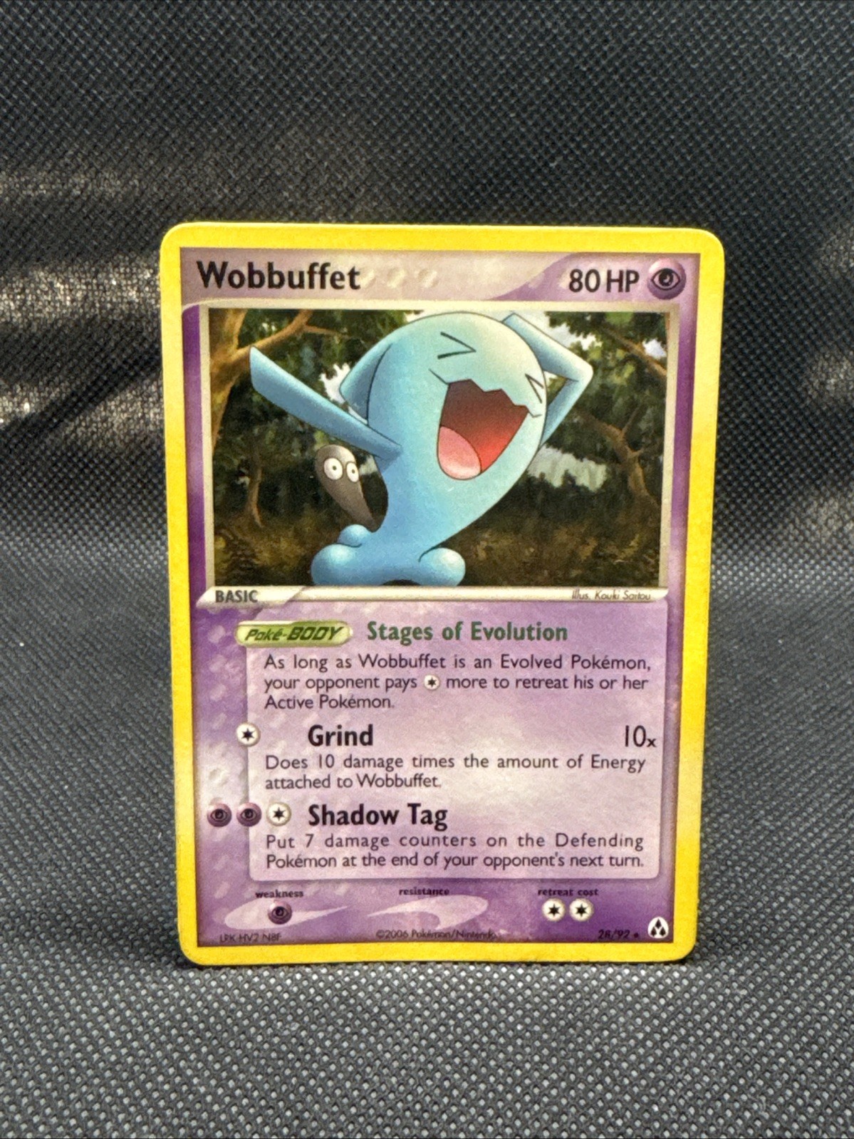 Wobbuffet 28/92 EX Legend Maker Regular LP Pokemon TCG