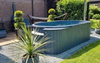 Freistehendes Swimmingpool Schwimmbecken Schwimmbad Gartenpool Kreta 425X210X100