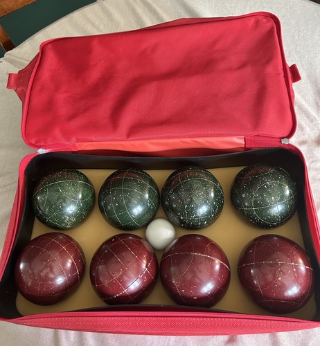 Perfetta Bocce Bochas Ball Set Made In Italy Complete NICE!