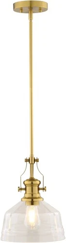 Vaxcel Lighting P0429 Beloit 9"W Mini Pendant - Gold - Picture 1 of 10