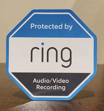 Ring Audio/Video Security Sticker 2 3/8" X 2 3/8" - New