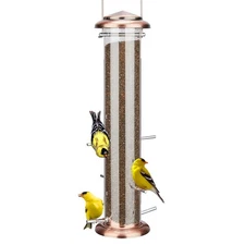Kingsyard Metal Finch Feeder for Thistle/Nyjer Seed Tube Bird Feeders for Outdo
