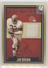 2007 Donruss Elite Throwback Threads 213/249 Jim Brown #TT-23 HOF 06mc