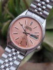 Seiko 5 Actus Salmon Dial 7009-3060 Automatic Day/Date Vintage Men's Watch