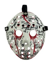 Jason Voorhees Cast Signed Prop Replica Mask By 16 Jason Friday The 13th JSA 🔪