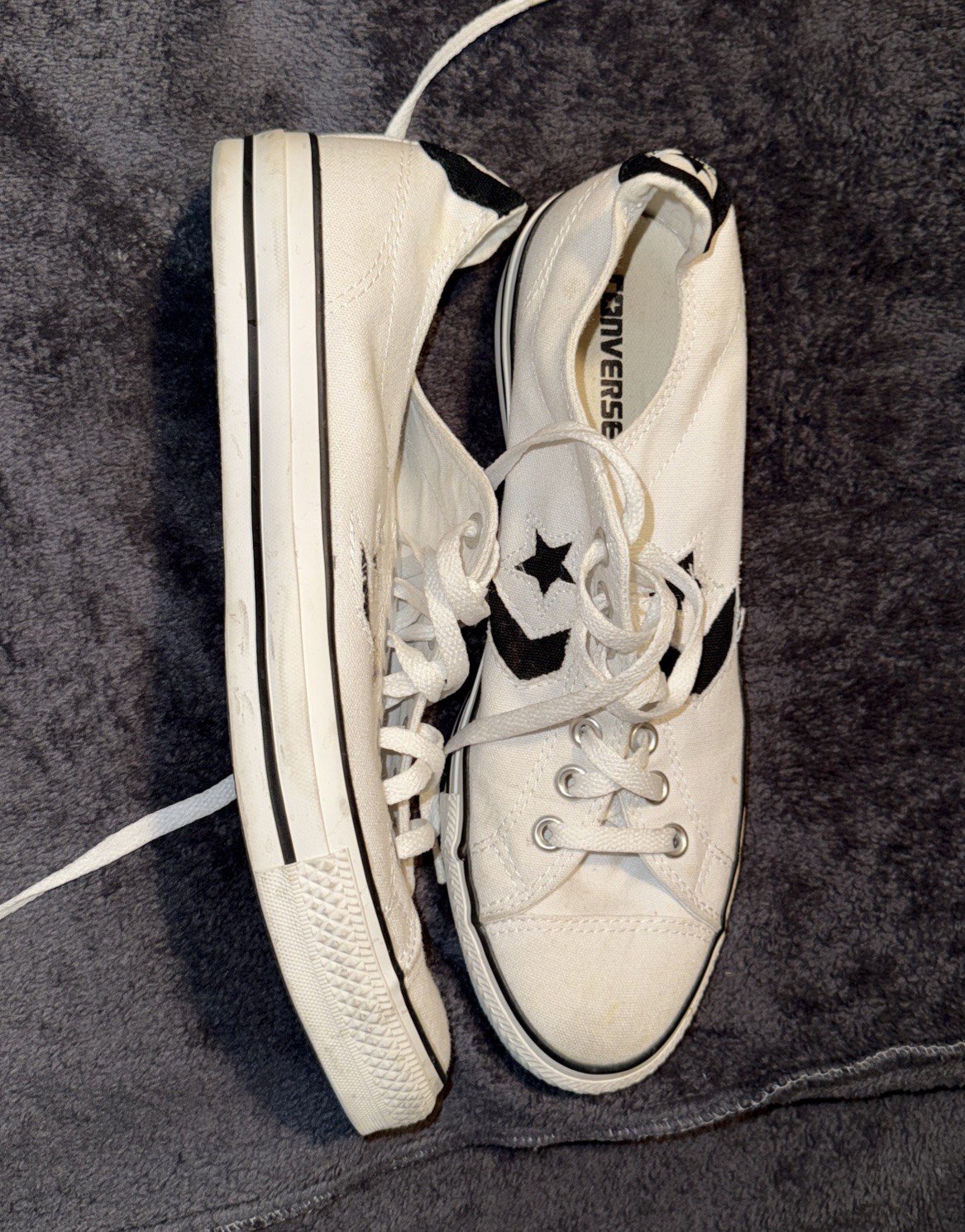 CONVERSE CHUCK TAYLOR ALL STAR LEATHER LOW, White, Sz 9.5 thumbnail 2