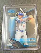 Owen Caissie Blue RC 2026 009/150 Topps Chrome Black Baseball #51 Chicago Cubs