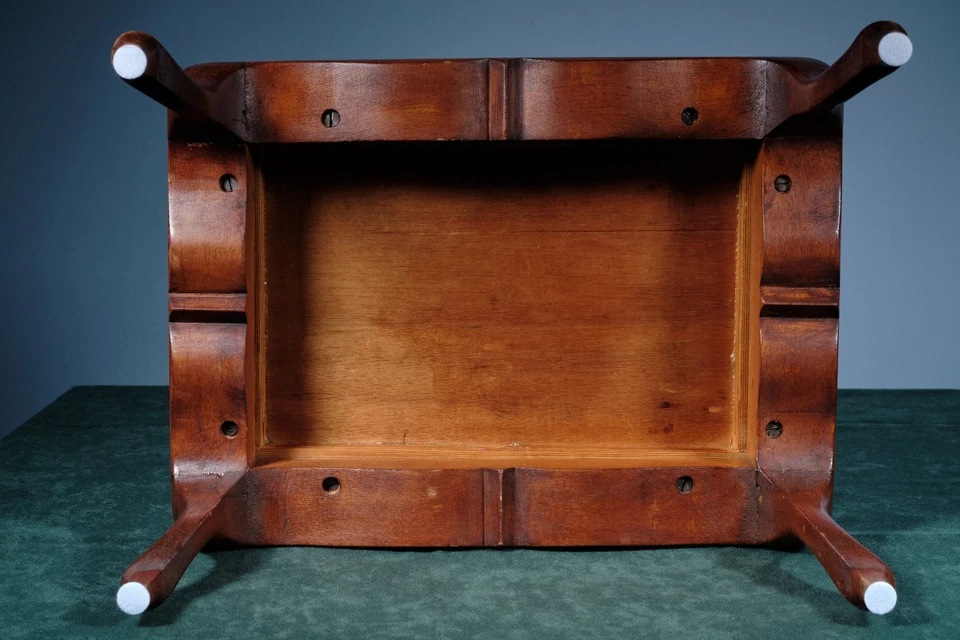 Vintage Antik Fußhocker Schemel Fußbank - Bild 3 von 3