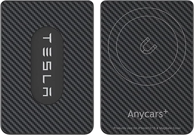 Magnetic Key Card Holder For Tesla Model 3 Y Carbon Fiber Card For iphone  12/13