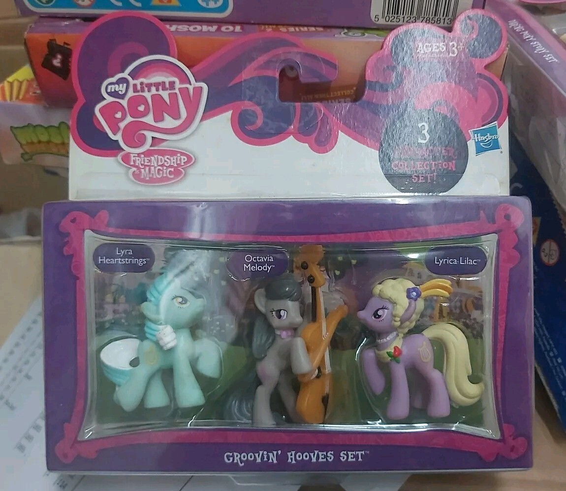 NEW RETIRED My Little Pony Groovin' Hooves Set Lyra Octavia Lyrica