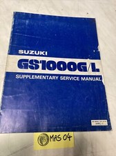 Suzuki GS1000GL GS1000G T 1980 GS1000G L Supplement Technical Manual Review GSG