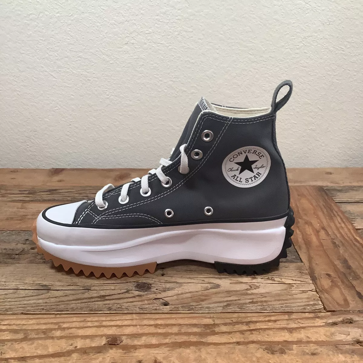 Run Star Hi Platform Sneakers Boots Shoes Gray Womens 7.5 | eBay