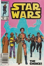 Star Wars #90 Marvel Comics 1984 Newsstand Edition F+ Condition Sleeve & Board