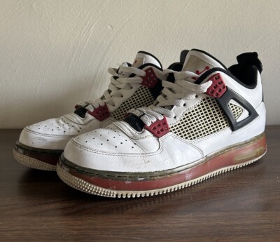 Nike Air Jordan Fusion Fire Red Varsity Retro 2009 Air Force Size 