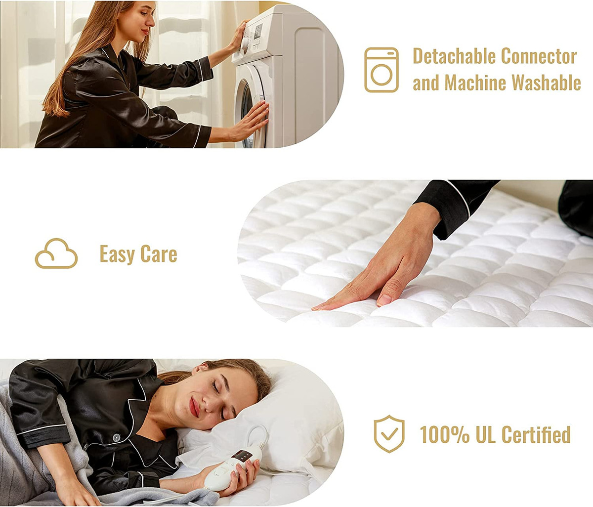Heated Mattress Pad King Size Adjustable Zone Heating with 8 Heat Settings  Contr | eBay